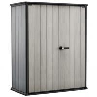 Шкаф уличный High Store 1400 L с 2 полками (серый)