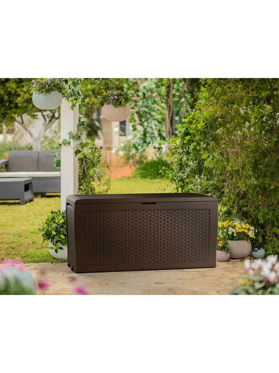 Сундук Самоа (SAMOA RATTAN BOX) 270л, коричневый