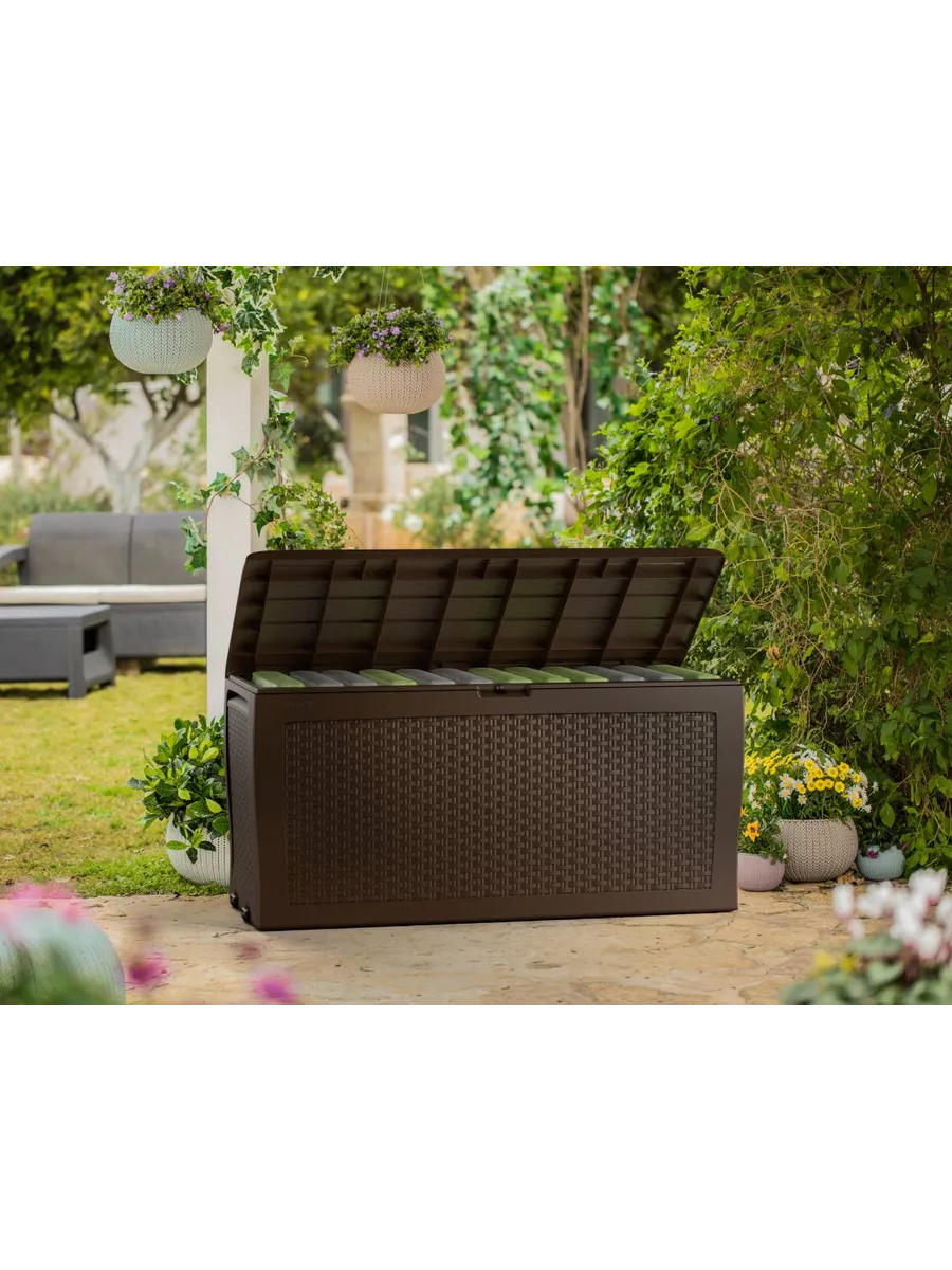 Сундук Самоа (SAMOA RATTAN BOX) 270л, коричневый