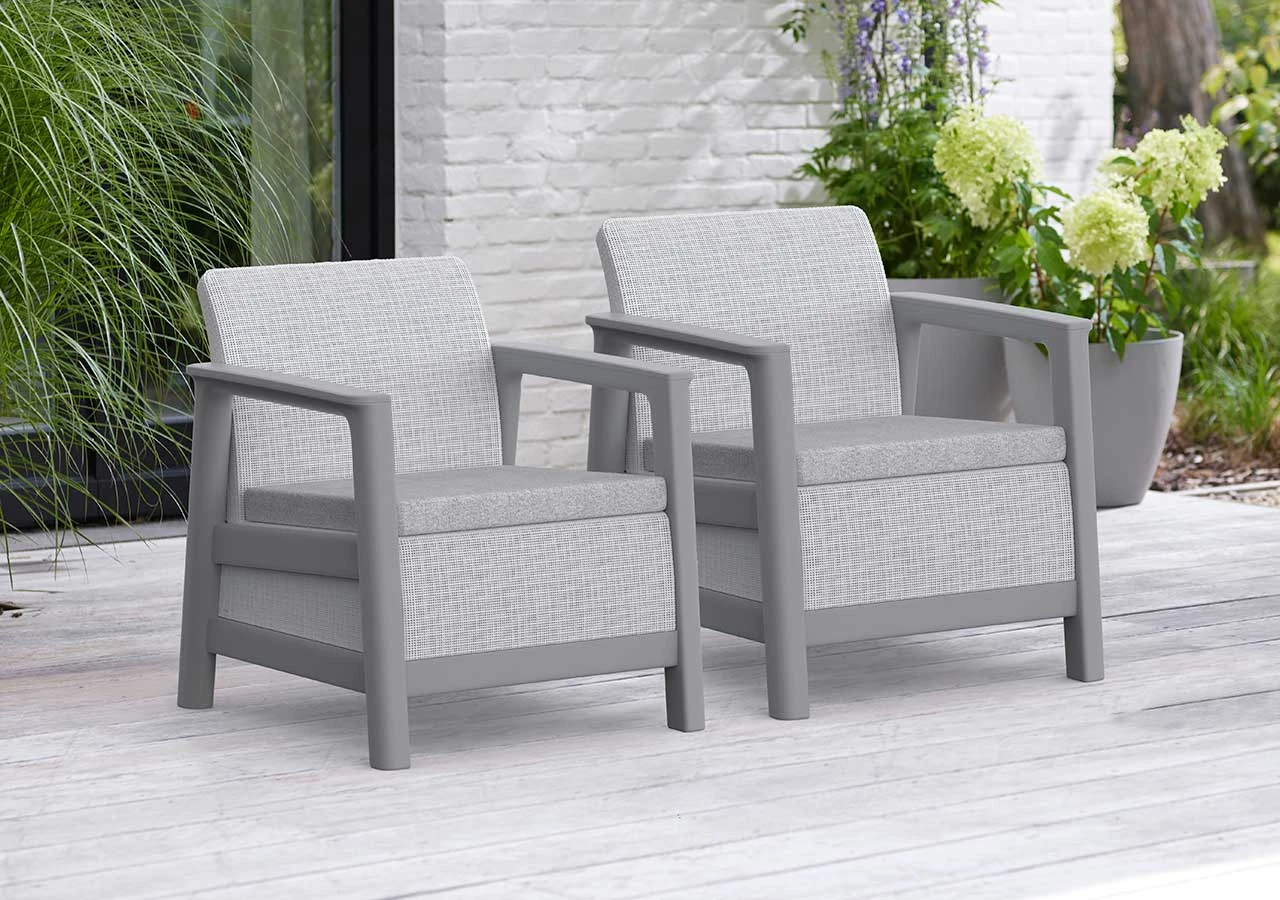 Комплект мебели Сканди (Scandi Linea 3 Seater Set ) пепельно-серый