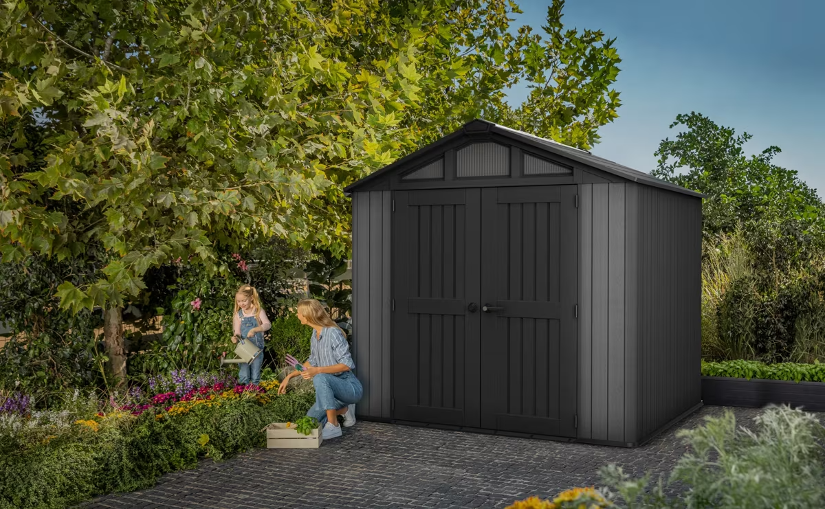 Сарай "Стронгхолд 8x8" (размеры 252 x 231 см) серый (Stronghold)
