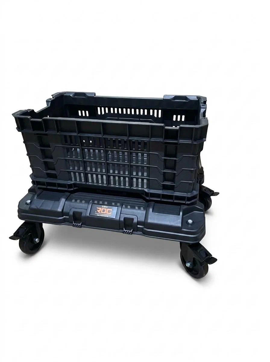 Транспортная платформа ROC Pro Gear Dolly 4 wheels  +  ROC PRO GEAR CRATE 22,  33.8 L 2.0