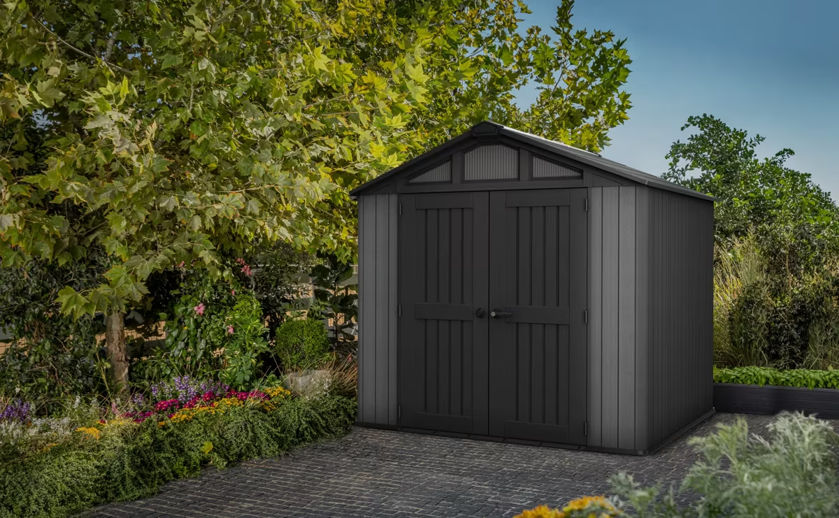 Сарай "Стронгхолд 8x8" (размеры 252 x 231 см) серый (Stronghold)