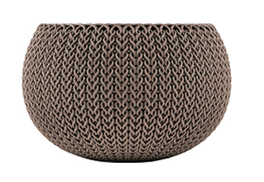Кашпо Cozies S подвесное коричневый