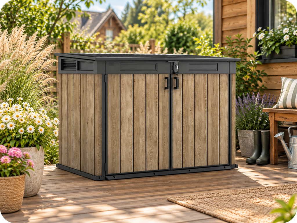Уличный шкаф Keter Horizontal Shed 2020 L светло-коричневый Ashwood