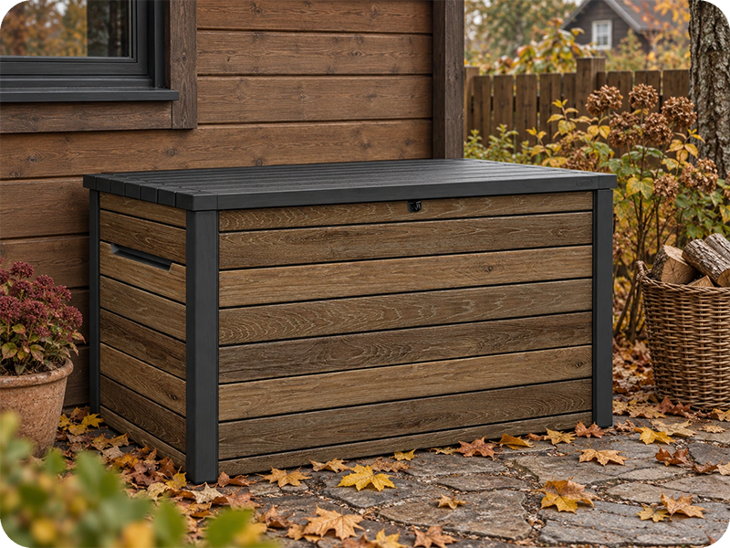 Сундук Keter Deco 870 L Walnut темно-коричневый