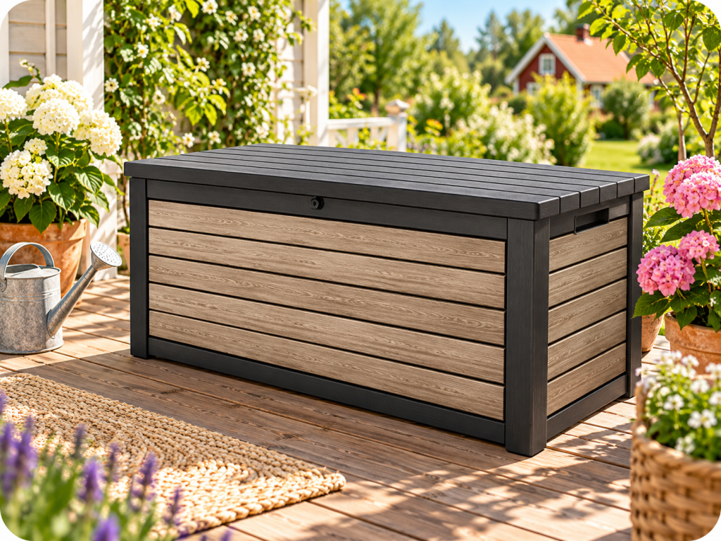 Сундук Keter Deco 630 L Ashwood светло-коричневый