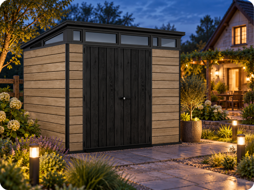 Сарай Keter Pent 9x7 светло-коричневый Ashwood