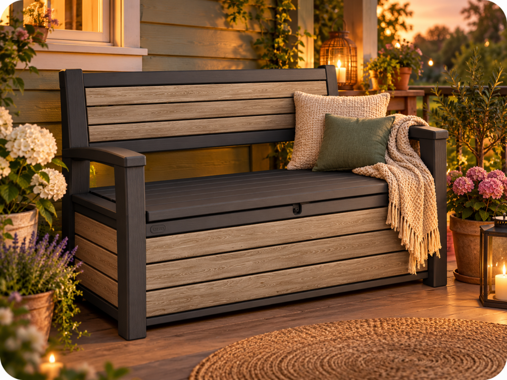 Скамья Keter Deco Garden Bench 227 L Ashwood