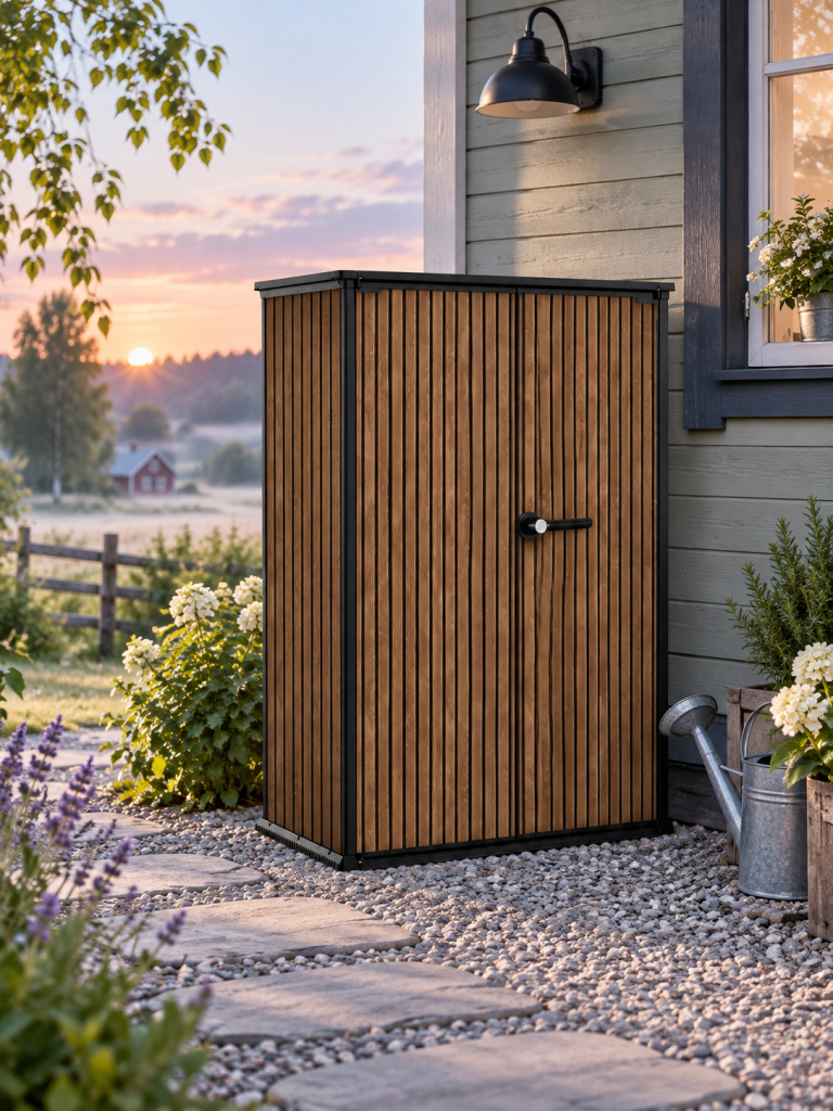 Уличный шкаф Keter Vertical Shed 1400 L Venetian Brown