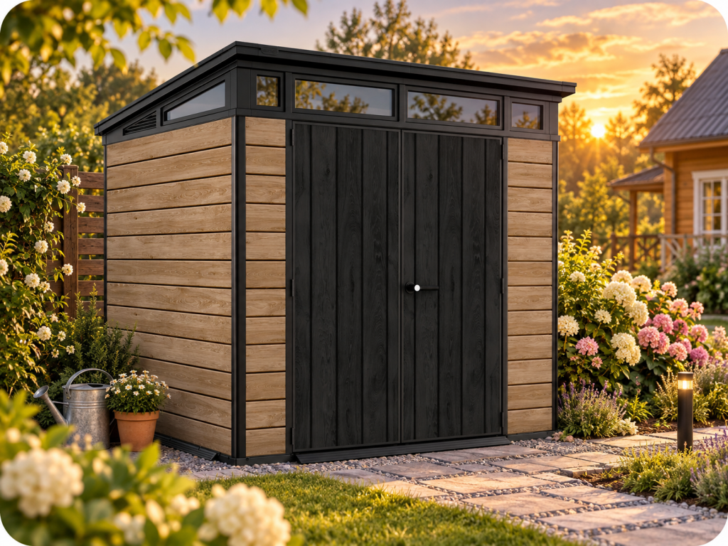 Сарай Keter Pent 7x7 светло-коричневый Ashwood