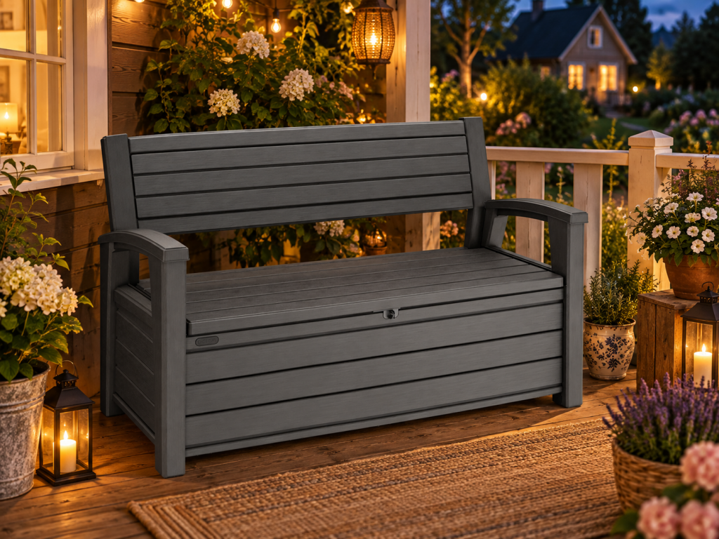 Скамья-сундук Keter Otter Bench 227 л антрацит