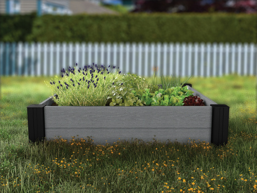 Кашпо-Грядка для растений Vista Modular Garden Bed single pack (графит)