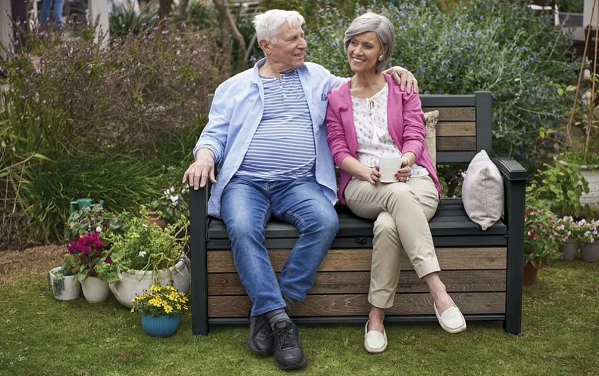 Скамья ДЕКО орех (Deco Garden Bench) 227 л. 