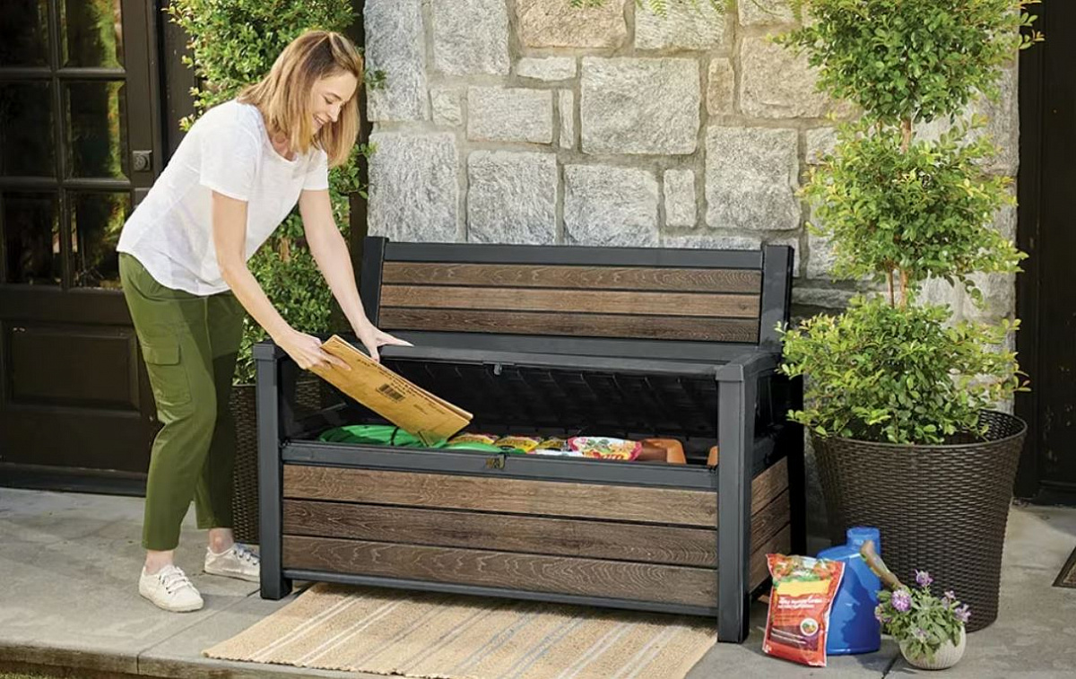 Скамья ДЕКО орех (Deco Garden Bench) 227 л. 