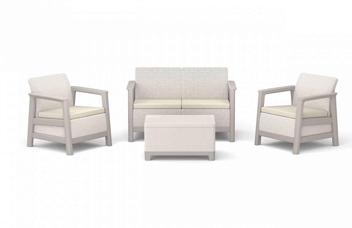 Комплект мебели Сканди (Scandi Linea 2 Seater Set)  светло бежевый