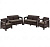 Комплект мебели Корфу Рест (Corfu rest) коричневый