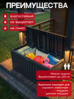 Сундук Марвел (MARVEL PLUS STORAGE BOX 270L), графит