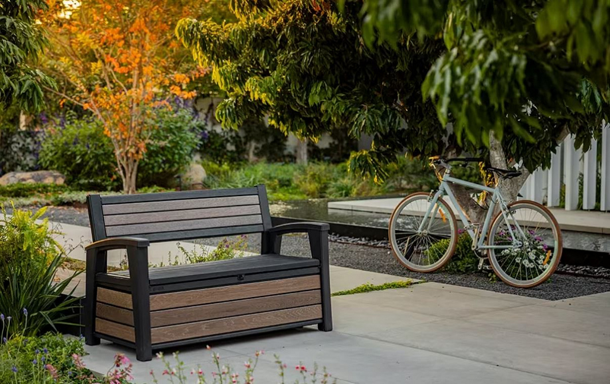 Скамья ДЕКО орех (Deco Garden Bench) 227 л. 