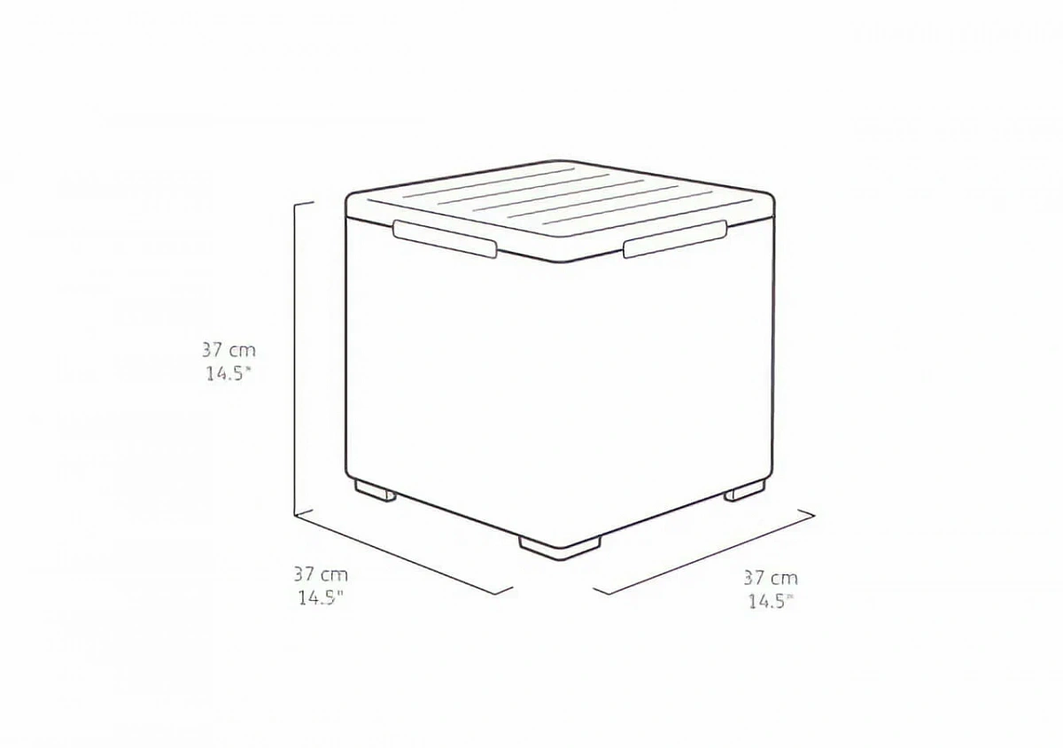 Комплект из двух шезлонгов Джайпур (Jaipur) и стол Виго (Vigo storage box) графит