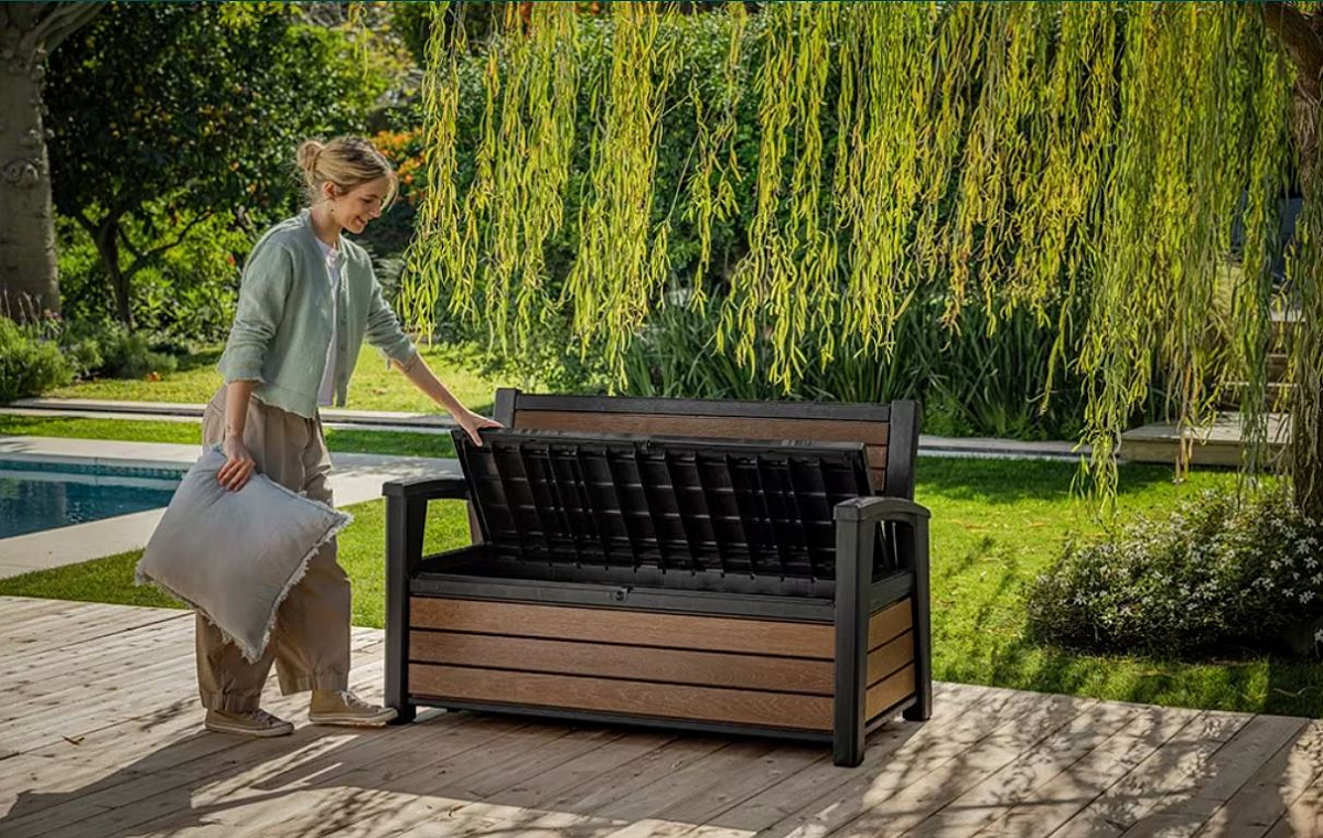 Скамья ДЕКО орех (Deco Garden Bench) 227 л. 