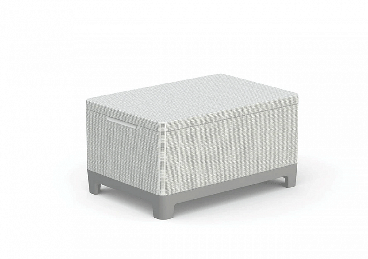 Комплект мебели Сканди Форма (Scandi Forma set with 3 seater sofa and storage box jute table Ash grey & Storm Grey) св.серый