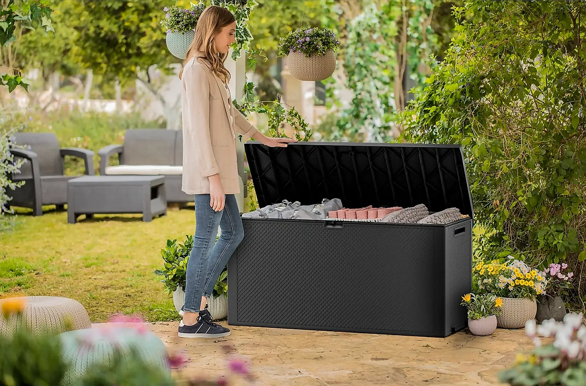 Сундук Эмили (EMILY STORAGE BOX) 280л, графит