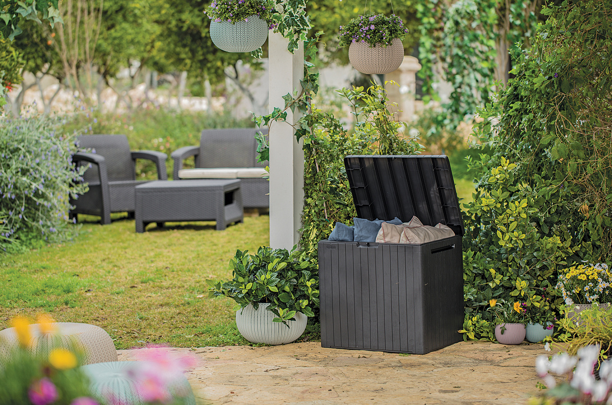 Сундук CITY STORAGE BOX 113 л,  графит