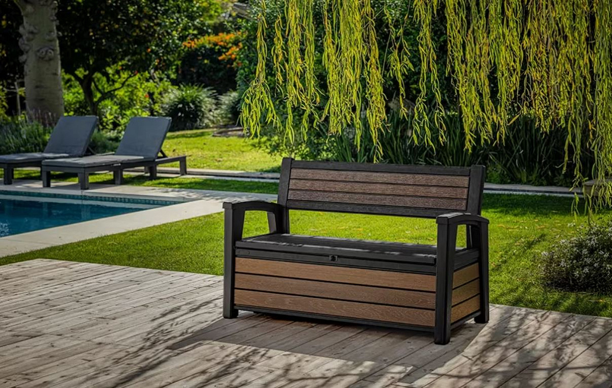 Скамья ДЕКО орех (Deco Garden Bench) 227 л. 