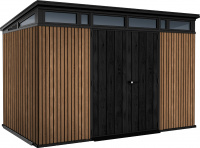 Комплект для хранения: сарай "Pent 11x7" + шкаф "Horizontal Shed" 2020л (коричневый)
