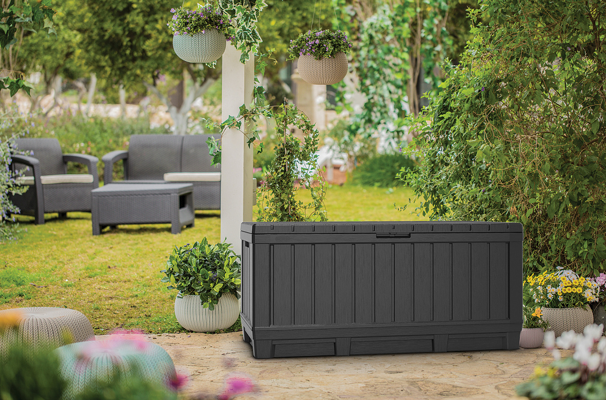 Сундук Кенвуд (KENTWOOD STORAGE BOX) 350л, графит