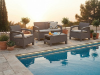 Комплект мебели Корфу Сет (Corfu set) капучино