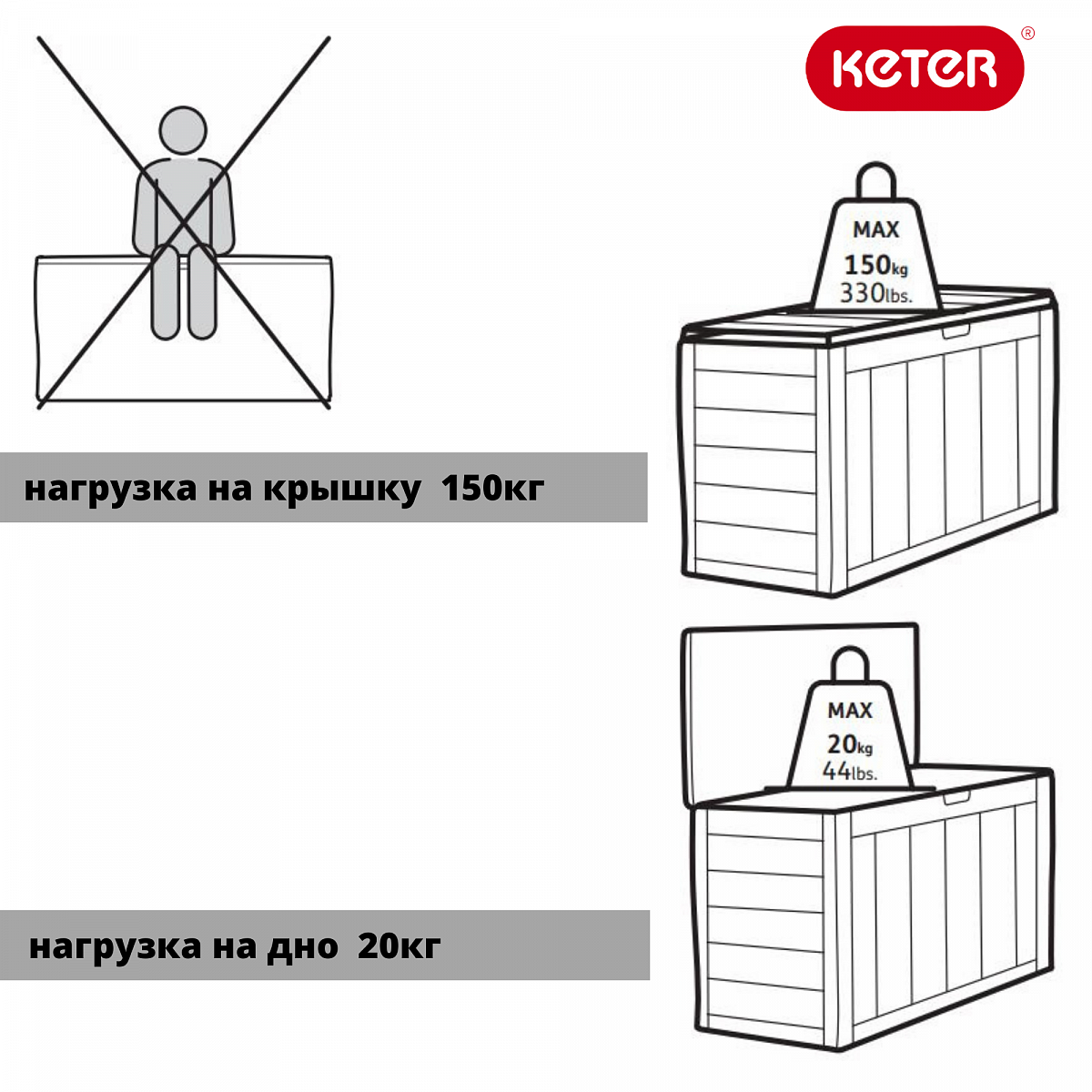 Сундук Шервуд (SHERWOOD) 270л, коричневый