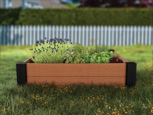 Кашпо-Грядка для растений Vista Modular Garden Bed single pack (коричневый)
