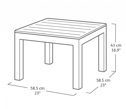 Стол Orlando Small Table (капучино) 