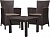 Комплект мебели Розарио балкон (Rosario balcony set) коричневый
