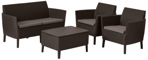 Комплект мебели Салемо сет (Salemo set) коричневый