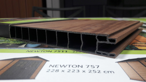 Сарай "Ньютон 759" (размеры 210 х 279 см), коричневый